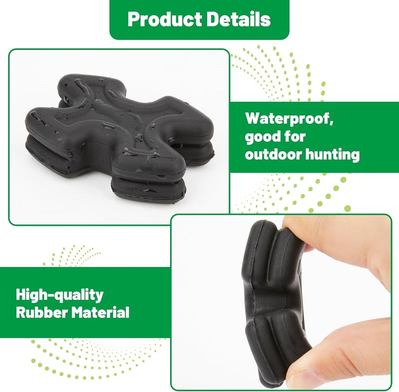 Omoojee Store 4 PCS Bow Limb Dampeners for Compound Bow and Crossbow, Archery Split Limb Stabilizer, Bow Silencer for Reducing Noise and Vibration - Image 3